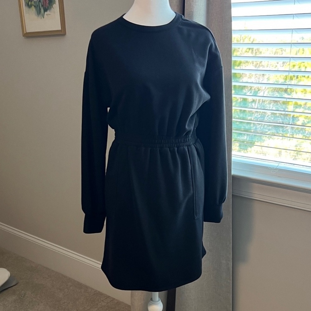 Time and Tru Elegant Black Long Sleeve Dress - Picture 4 of 11